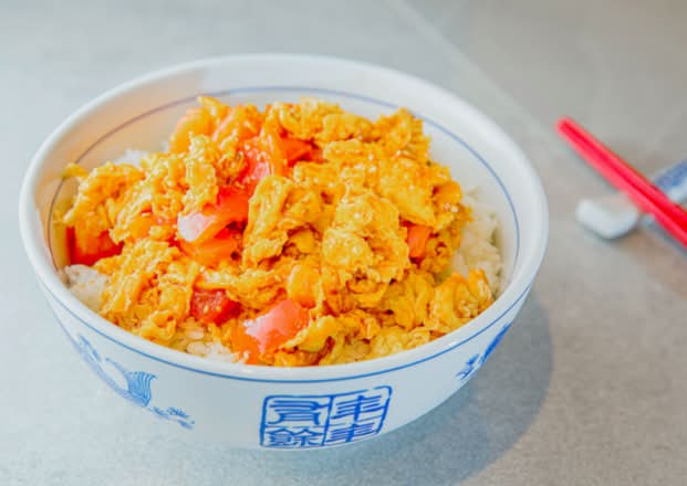 Scrambled Eggs and Tomato Rice 番茄鸡蛋饭